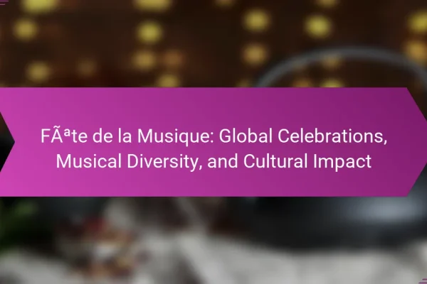 Fête de la Musique: Global Celebrations, Musical Diversity, and Cultural Impact